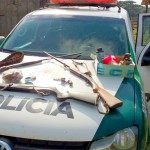 Polícia Ambiental apreende armas em propriedade no ieterior de Palmeira_1