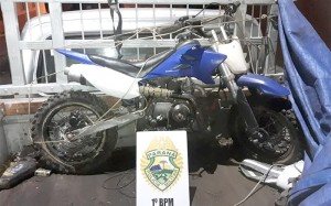 Mini moto furtada em Palmeira foi recuperada em Witmarsum onde seria vendida