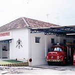 Fachada do Corpo de Bombeiros de Palmeira do início das atividades em 1998