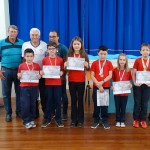 Premiação dos sete alunos que conquistaram medalhas na Olimpíada Brasileira de Astronomia (OBA)