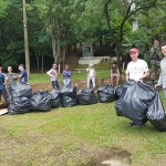 Ação de limpeza no Rio Iguaçu pelo Rotary Club de Palmeira e Iate Clube em comemoração ao Dia do Rio-foto divulgação (8)