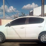 Veículo Palio branco usado nos furtos_foto Rinaldo Agotani_Rádio Ipiranga