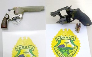 Armas aprendidas pela PM na Operação Tiradentes em Palmeira