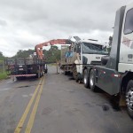 Acidente entre dois caminhões na PR 151 no Rio Caniú_4