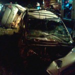 Acidente entre Sandero e Fiesta na BR-277 na Vaca Morta deixa dois motoristas gravemente feridos_3_foto Divulgação