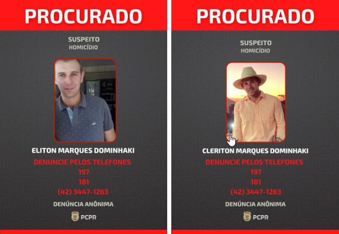 Suspeitos divulgação