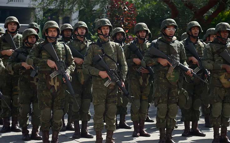 Pelotão Militar exercito Tomaz Silva_Agência Brasil