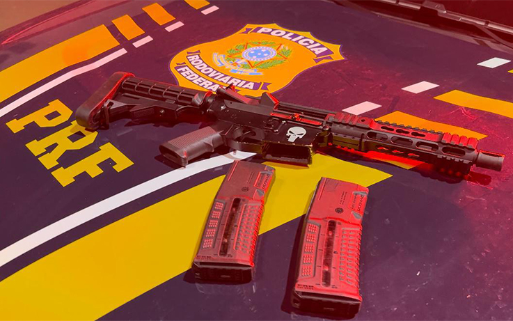 Fuzil apreendido Santa Terezinha de Itaipu c