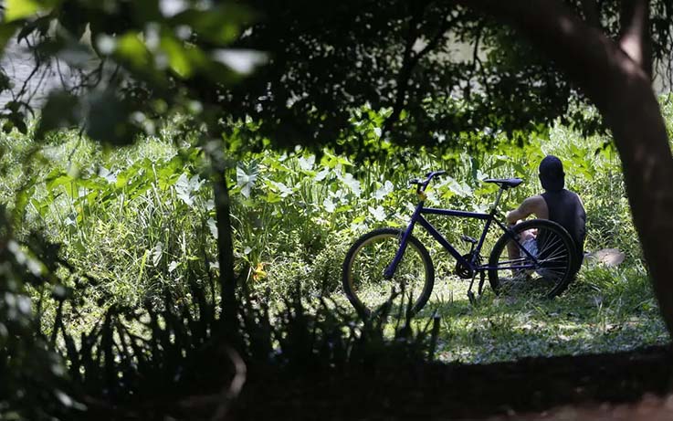 home com bicicleta natureza Paulo Pinto Agência Brasil