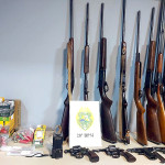 Armas apreendidas em Porto Amazonas pela Polícia Militar-(interna_Divulgação-PM