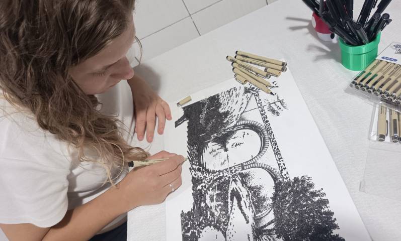 EXPOSIÇÃO EM PONTILHISMO RETRATA A HISTÓRIA E A IDENTIDADE DE PALMEIRA